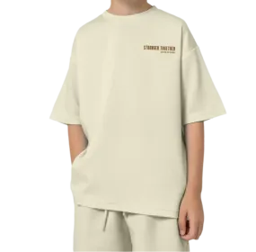 Batta Kids Oversized Soft T-Shirt Light Beige